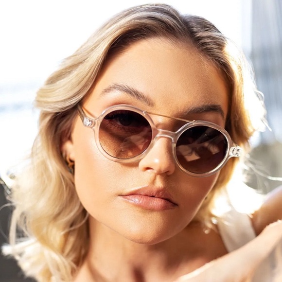 KOMONO sunglasses NEW Vivien Clear round 🕶 - Picture 12 of 13
